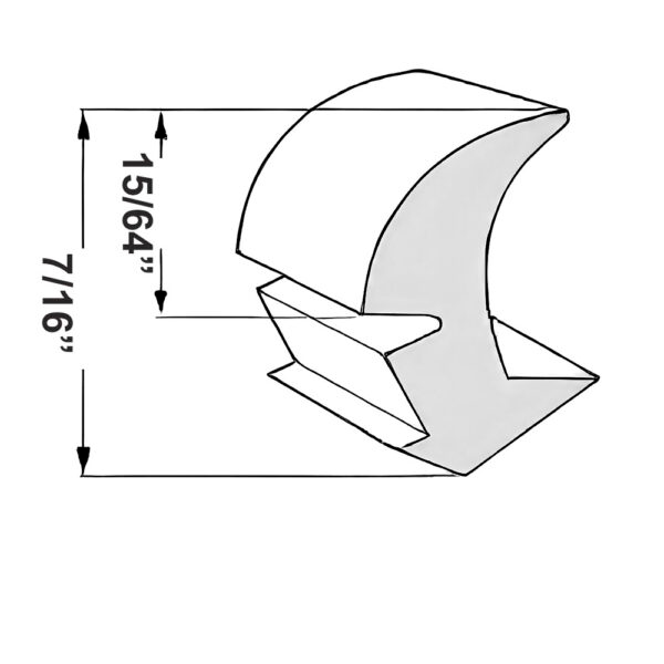 Glass Retainer Strip 25' Roll - Image 4